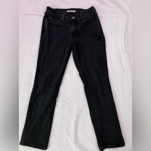 Levi’s 505 Straight black jeans size 6